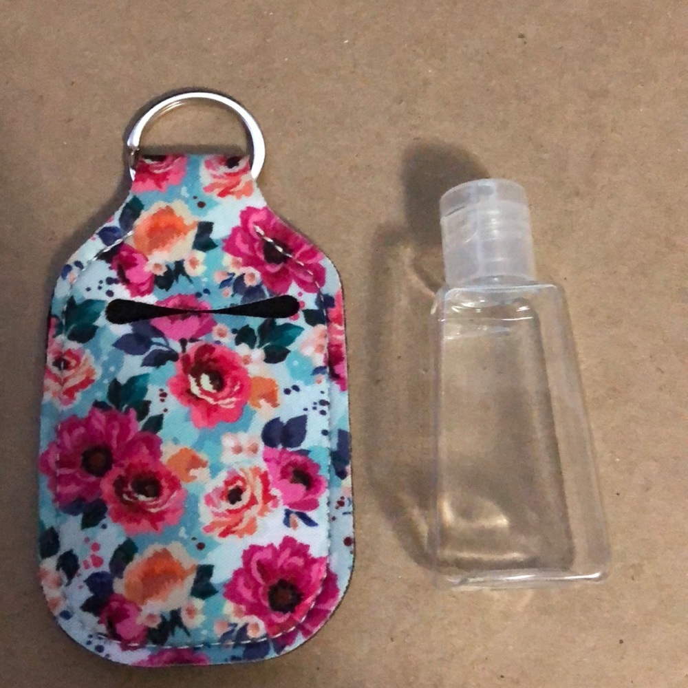 Hand sanitizer keychain
